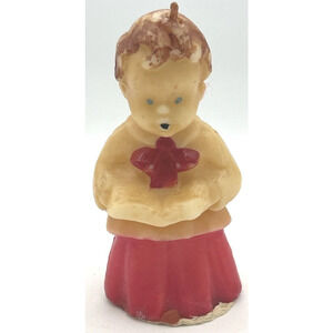 Vintage Tavern Candles Choir Singer Decorative Holiday Candle 4.5" H588-A